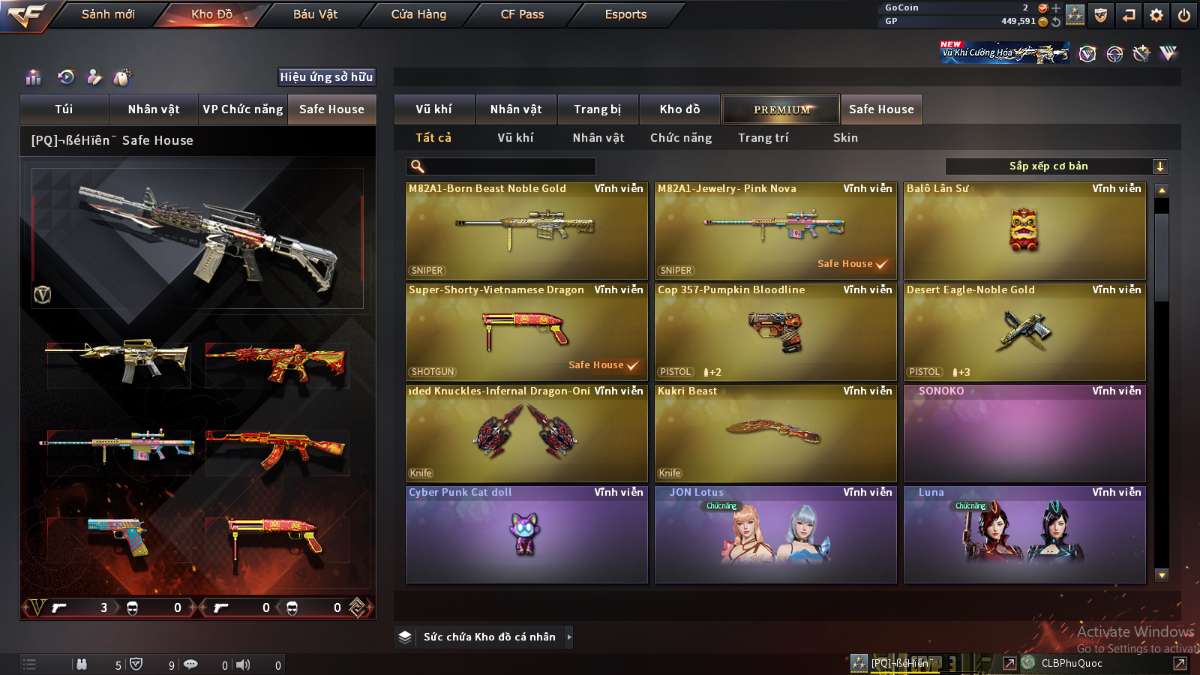 shop acc cf uy tin gia re